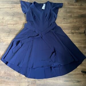 Lane Bryant Elegant Blue High Low Dress